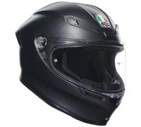 AGV K6 S Integralhelm - ECE 22.06 Motorradhelm für Brillenträger, Carbon Aramid Schale, Pinlock Max Vision Visier, Sport Touring, Schwarz matt, S
