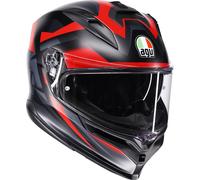 AGV K7 Glimpse Helm, schwarz-rot, Größe M für Männer