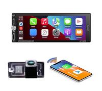 AHD Mit Drehmaschine-Taste Carplay Android Autoradio Auto GPS Radio Navi Navigator Touchscreen Player, für Mini Cooper S R50 R52 R53 CD53 2002-2008/CABRIO 2004/S GP/Seven/Park Lane 2006 (Mit Kamera)
