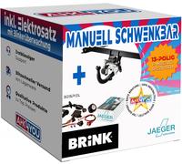 AHK BRINK für BMW 5er Limousine F10 10-14 schwenkbar + 13-pol JAEGER ES SPEZ