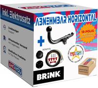 AHK BRINK für Volvo S70 / V70 97-00 hori. abnehmbar + 13-pol ABE ES
