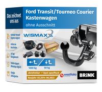AHK für Ford Transit/Tourneo Courier 14-23 abnehmbar BRINK +13pol ES Westfalia