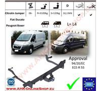 Anhängerkupplung für Wohnmobil WOMO-Aufbau für Fiat Ducato Knaus BoxStar 2006-