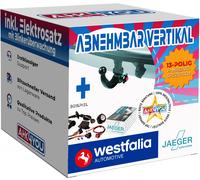 AHK WESTFALIA für Opel Mokka + Mokka X 12-20 vert. abnehmbar + 13-pol JAEGER ES