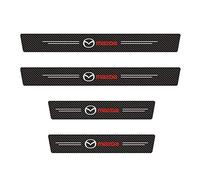 AHMESA Auto Einstiegsleisten Schutz, für Mazda 2 3 5 6 CX-3 CX-30 CX-5 CX-50 Anti Scratch Türschweller Auto Zubehör Kohlefaser Auto Aufkleber,A