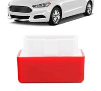 AHXHA Syngas Spritsparer, Syngas OBD Fuel Saver, OBD Kraftstoffsparer, OBD2 Spar Chip Tuning Box, Auto Zubehör zur Reduzierung der CO₂-Emissionen, Plug & Play, Für Alle Fahrzeuge (Rot)