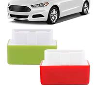 AHXHA Syngas Spritsparer, Syngas OBD Fuel Saver, OBD Kraftstoffsparer, OBD2 Spar Chip Tuning Box, Auto Zubehör zur Reduzierung der CO₂-Emissionen, Plug & Play, Für Alle Fahrzeuge (Grün+Rot)