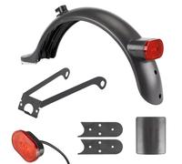 aibiku E Scooter Schutzblech Hinten für Xiaomi Elektroroller, mit Metallhalterung, Kennzeichenrahmen, Großem Rücklicht, hintere Kotflügel für Xiaomi M365/Pro/Pro 2/1S/Essential/Scooter 3