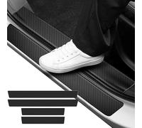 AIBINGBH 4 Stück Auto Einstiegsleisten Schutz für Skoda Superb 4 3Y 2024 2025, Auto Carbon Fiber Einstiegsleisten Türschweller Schutzfolie Autotür Zubehör Zierleisten