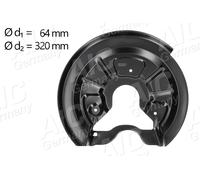 AIC Spritzblech, Bremsscheibe hinten links für Bremsscheiben Durchmesser-Ø272mm SKODA VW SEAT AUDI VAG 1T0615611B 56163