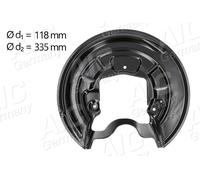 AIC Spritzblech, Bremsscheibe Hinten Links für SKODA Octavia III 1.4 VW Caddy 2.0 TDI 4motion 16V Jetta 1.6 AUDI A3 FSI Golf V SDI 1.9 quattro 4x4