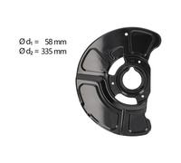 AIC Spritzblech, Bremsscheibe vorne links für MERCEDES-BENZ A2124201144 2124201144 55196