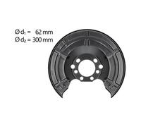 Spritzblech, Bremsscheibe Original AIC Quality Hinten Rechts von AIC (55198) Blech Bremsanlage