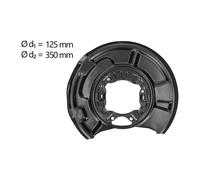 AIC Spritzblech, Bremsscheibe hinten rechts für MERCEDES-BENZ 55100