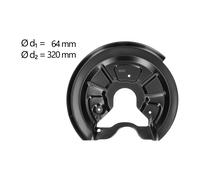 AIC Spritzblech, Bremsscheibe hinten links für Bremsscheiben Durchmesser-Ø272mm SKODA VW SEAT AUDI VAG 1T0615611B 56163