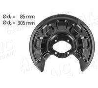 AIC Spritzblech, Bremsscheibe Hinten Rechts Links für VW Caddy III 1.6 BiFuel 2.0 TDI 1.4 SDI 1.9 EcoFuel 1.2 TSI 16V