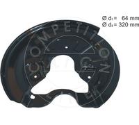 AIC Spritzblech, Bremsscheibe hinten links für Bremsscheiben Durchmesser-Ø272mm SKODA VW SEAT AUDI VAG 1T0615611B 56163