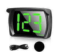 Aicharynic Head Up Display Auto HUD: Digitaler Auto Tachometer Geschwindigkeitsmesser Universal Auto Head Up Display mit GPS + Beidou Dual-Chip für Alle Autos, USB Plug and Play, KMH