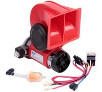 Air Horn Hupe 12 Volt, Signalhorn Hupe Elektroauto Horns 12V 150db Kompressor Fanfare, Air Horns Kit für Alle 12V Fahrzeuge LKW Zug Auto van Motorrad Zinklegierung