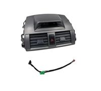 Air Vent Abdeckung Center Klimaanlage Vent Für Toyota Für Corolla 2008-2013 Outlet Panel Uhr Dashboard AC Rahmen power Schalter kabel Armaturenbrett-Luftauslass(Schwarz)