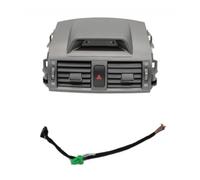 Air Vent Abdeckung Center Klimaanlage Vent Für Toyota Für Corolla 2008-2013 Outlet Panel Uhr Dashboard AC Rahmen power Schalter kabel Armaturenbrett-Luftauslass(Grey)