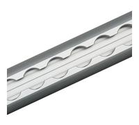 Airlineschiene, Halbrundprofil flach, eloxiert, Länge 3 m (Zuschnitt)