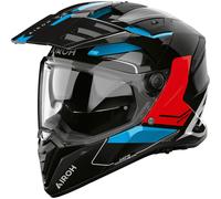 Airoh Bandit Tune Motorradhelm (Schwarz/Blau/Rot)