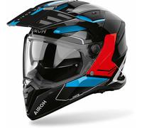 Airoh Bandit Tune Motorradhelm (Schwarz/Blau/Rot)