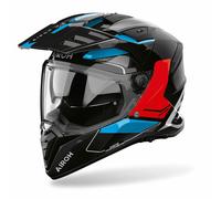 Airoh Bandit Tune Motorradhelm (Schwarz/Blau/Rot)