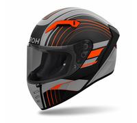 Airoh Connor Achieve Helm, schwarz-grau-orange, Größe M für Männer
