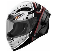 Airoh Connor Masker schwarz grau rot Gr. M 57/58