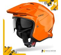 Airoh Motorradhelm Jethelm KOMBAKT M SOLIDE Orange