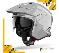 Airoh Motorradhelm Jethelm KOMBAKT XS SOLIDE Grau