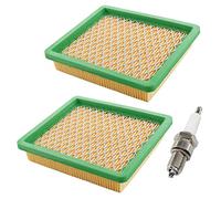 AISEN 2x Luftfilter mit Zündkerze für Hecht 553SW, 5533SW, 5533SWE, 5534SX, 5534SXE Rasenmäher