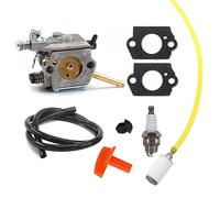 AISEN Vergaser mit Benzinschlauch Zündkerze für STIHL H24D FS48 FS52 FS66 FS81 FS106 FS108 FR106 FR108 WALBRO WT-45-1 WT-45/4126 120 0600