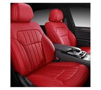 AJHJET Autositzbezüge Maßgeschneiderter Autositzbezug Schonbezüge | SUV Komplettset Aus Perforiertem Echtleder Für Verschiedene Automodelle(Light red set,5seats)