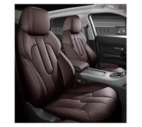 AJHJET Autositzbezüge Maßgeschneiderter Vollständiger Schonbezüge | Autositzbezug SUV-Set Universelles Perforiertes Echtleder Für Verschiedene Automodelle(Coffee set)