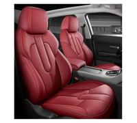AJHJET Autositzbezüge Maßgeschneiderter Vollständiger Schonbezüge | Autositzbezug SUV-Set Universelles Perforiertes Echtleder Für Verschiedene Automodelle(2pcs dark red seats)