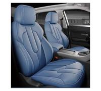 AJHJET Autositzbezüge Maßgeschneiderter Vollständiger Schonbezüge | Autositzbezug SUV-Set Universelles Perforiertes Echtleder Für Verschiedene Automodelle(2pcs blue seats)