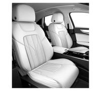 AJHJET Autositzbezüge Passgenauer Auto-Vollsitzbezug Schonbezüge | Luxus-Limousine SUV Perforiertes Echtleder Für Modelle(White set,5seats)