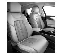 AJHJET Autositzbezüge Passgenauer Auto-Vollsitzbezug Schonbezüge | Luxus-Limousine SUV Perforiertes Echtleder Für Modelle(Grey set,7seats)