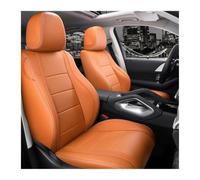 AJHJET Autositzbezüge Vollständige SUV-Autositzbezüge Nach Maß Schonbezüge | Für Benz-Klasse CES Für Glc Für Glb Für Gle Perforiertes Echtleder(Orange set,5seats)