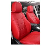 AJHJET Autositzbezüge Vollständige SUV-Autositzbezüge Nach Maß Schonbezüge | Für Benz-Klasse CES Für Glc Für Glb Für Gle Perforiertes Echtleder(Red set,5seats)