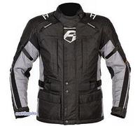 Akito Motorradbekleidung BF Track Star Jacke- schwarz-grau (L schwarz/grau)