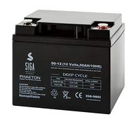 Akku 50Ah 12V AGM Gel Batterie Boot Solar Golf Trolley Caddy ZYKLENFEST 40Ah 45Ah