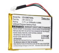 Akku für Garmin Nüvi 770 770T - 010-00657-06 - 1250mAh Navi Ersatzakku Batterie