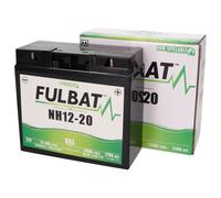 Fulbat - Rasenmäher Batterie/Gel Motorradbatterie NH1220/SLA12-20 12V 20Ah -