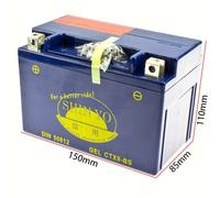 Akku Motorradbatterie YTX9-BS / GTX9-BS / YTR9-BS / GTX9-4 12V/8AH DIN50812 GEL