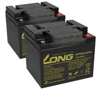Akku-Satz 24V 50Ah mit 2x Kung Long WP50-12NE für Rolektro eco-Mobil 15