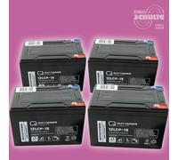 Akku Satz 36V Batterien für Forca Raceking-1200, 3 x 12V 15Ah Blei AGM VRLA